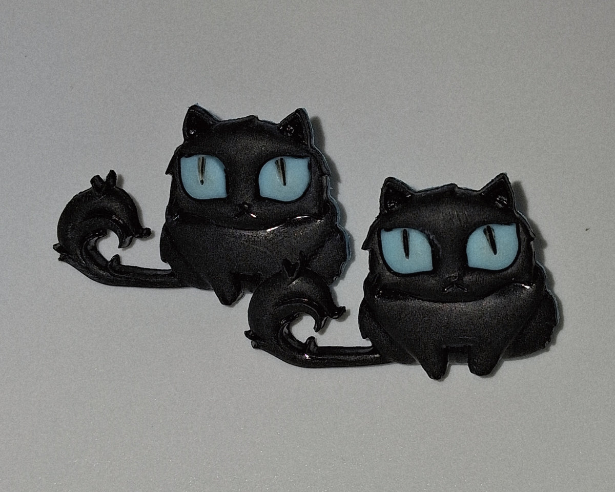 Crazy Cat Earrings